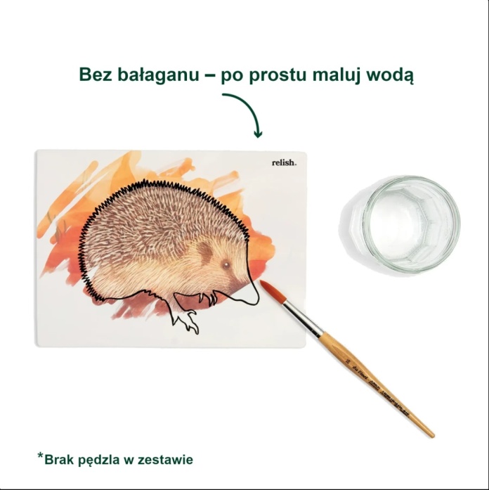 Terapia zajęciowa seniorów malowanie wodą kwiaty i warzywa